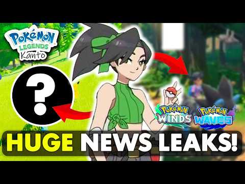 POKEMON NEWS & LEAKS! Legends Kanto + Johto Game, MMO Pokémon Project & Winds Waves Starter Typings