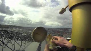 Anemometer bearing replacement Safeco roof.