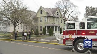 Firefighters working to put out house fire in Chicopee