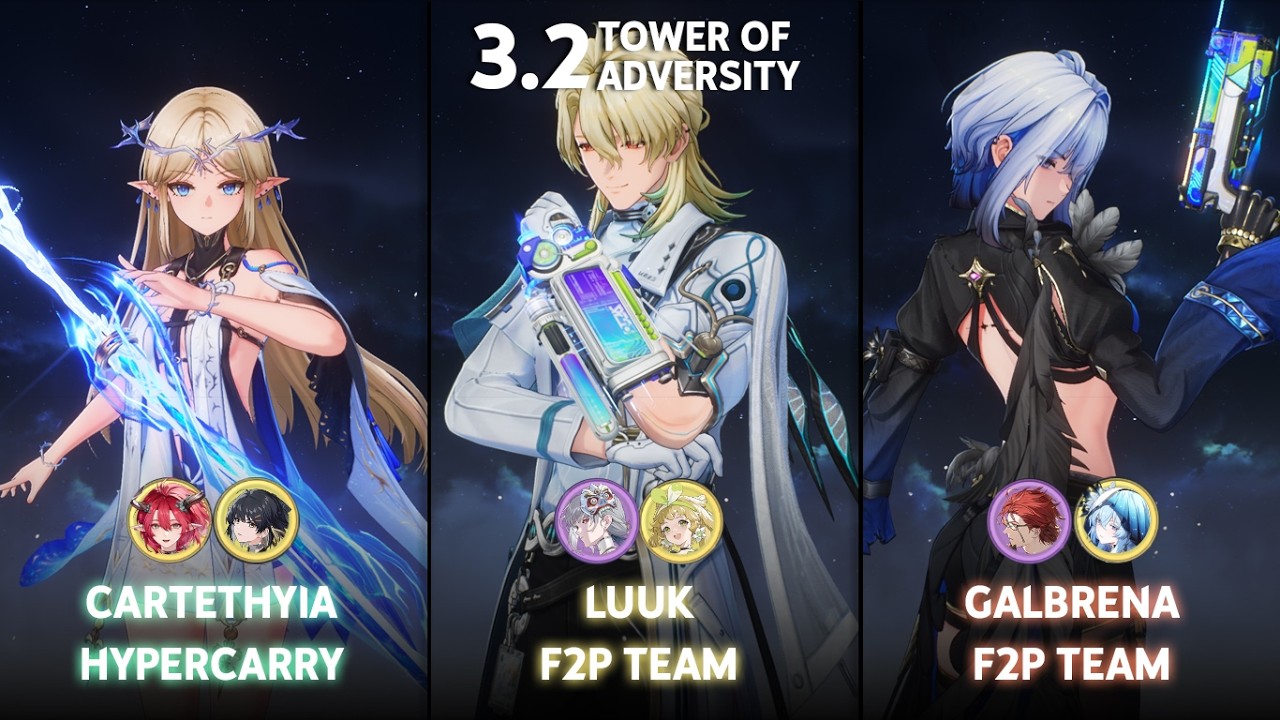 NEW ToA 3.2/3.1 | S0 Luuk F2P Team / S0 Cartethyia / S0 Galbrena F2P Team | Wuthering Waves