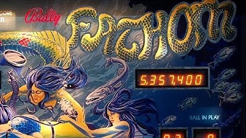 1981 Bally "FATHOM" Pinball Machine In Action