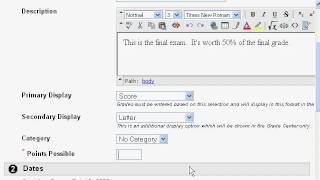 Blackboard Grade Center: Adding Columns