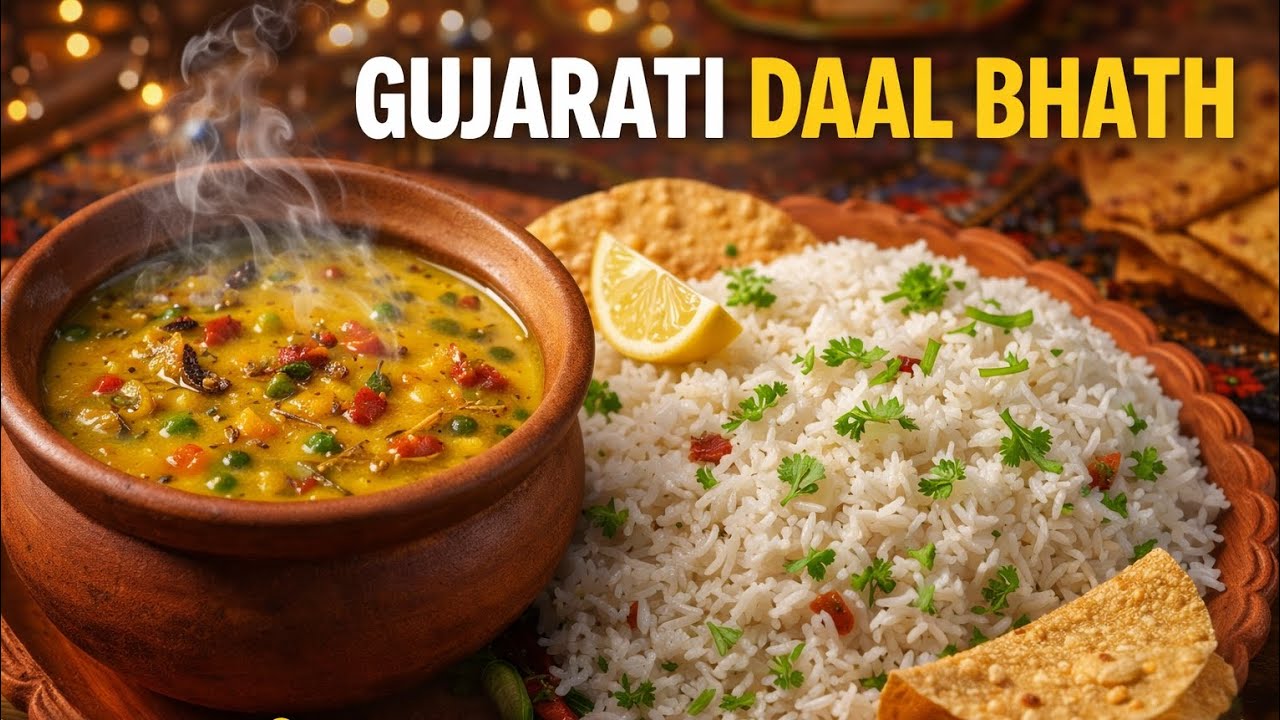 Gujrati Daal bhat banana sikhe