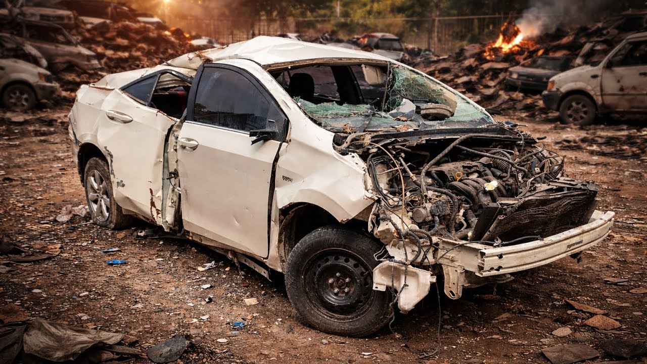 Severe Car Accident | Totally Damaged Car Restoration or Scrap Condition