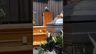 Bishop Harrington sings " Waiting for My Child to Come Home" at momas Homegoing Service