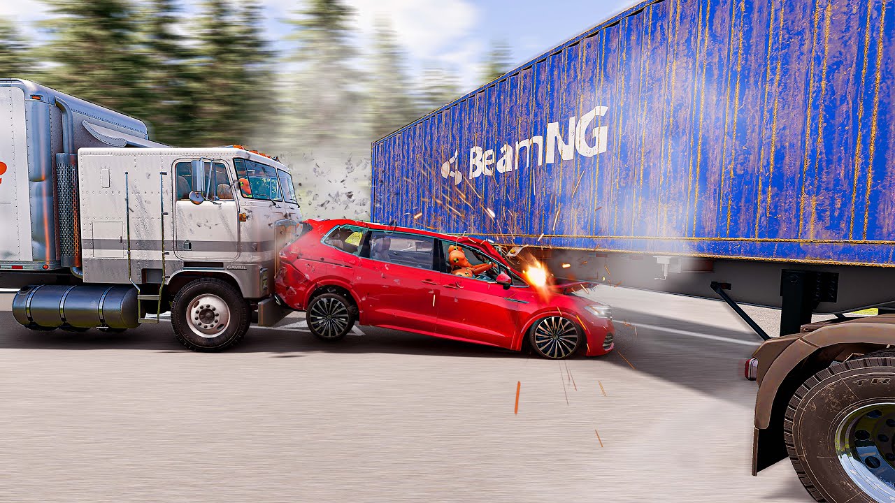 Truck and Car Crashes #06 - BeamNG Drive ⚡🚘 - YouTube