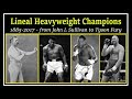 A brief chronology of lineal heavyweight champions