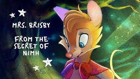 In the Rosebush | SPEEDPAINT | Mrs. Birsby from the Secret of NIMH (Fanart)