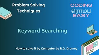 Keyword Searching Algorithm explained in Tamil | Python code