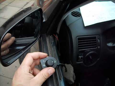 Power folding mirrors vw golf mkIV / modificacion espejos plegables
