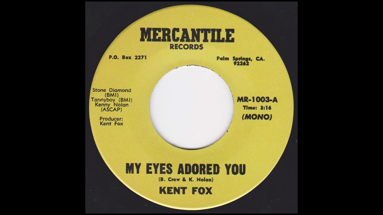 Kent Fox - My Eyes Adored You [1970s Pop] - YouTube