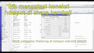 Trik Mencegah Internet Hotspot Mikrotik dishare kembali dari handphone user