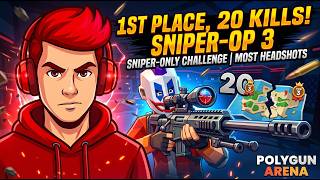 Can You Win Polygun Arena With ONLY A SNIPER? 🎯💀 (Rank 1 MVP Challenge) screenshot 4