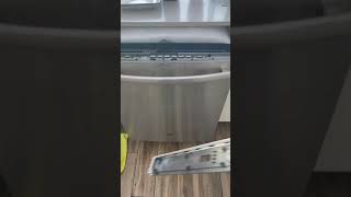 GE dishwasher how to take off the door