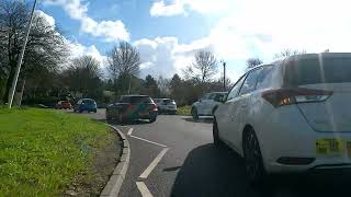 Cycling into Trentham, 12.30pm, March 2026