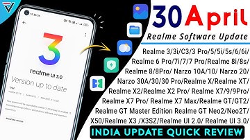 Realme April 2022 Update Full Device List | Realme April New Software Update | Realme UI 3.0 Update⚡
