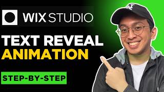 How to Create a Text Reveal Animation in Wix Studio | Text Reveal Animation Tutorial