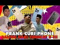 Prank curi semua phone ai team  baling dari tingkat 3 semua pecah 