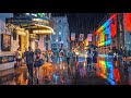 Rainy Night City Ambience Walking London’s West End