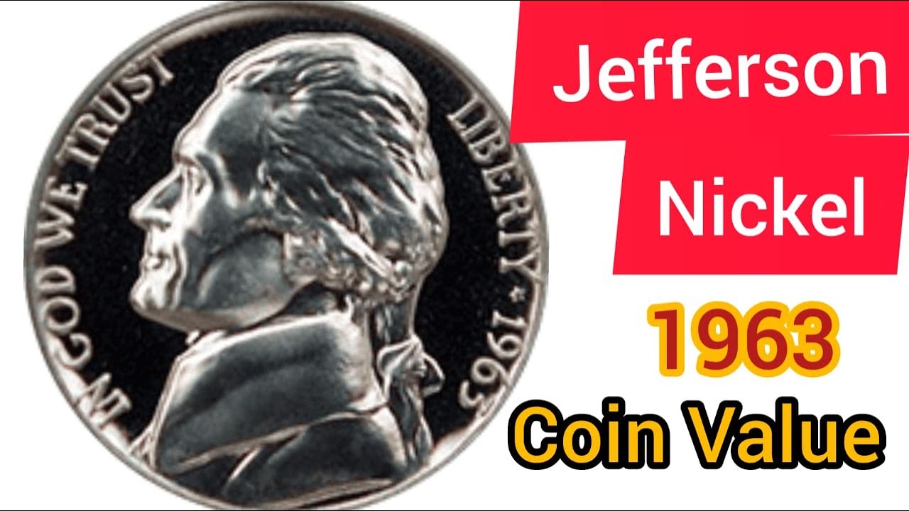 1963 P D Jefferson Nickel Year Set Proof & BU US 3 Coin Lot