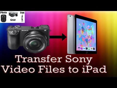 Import Sony video files to iPad wired - feat. Sony a6400