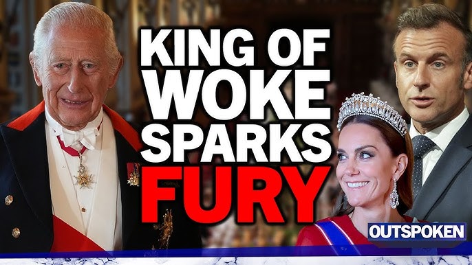 Time to abdicate!" Fury as woke King Charles says UK has no borders as Macron FLIRTS with Catherine - YouTube