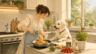 06. Cozy Saturday Kitchen & Dog 🍝🐶 | Relaxing Felt Piano Music screenshot 3