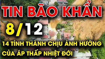 🔥 TIN BÃO MỚI NHẤT 8/12: Dự báo 14 tỉnh thành chịu ảnh hưởng của áp thấp nhiệt đới sắp vào Biển Đông