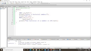 Program for Factorial Number in C HINDI || Code Block||