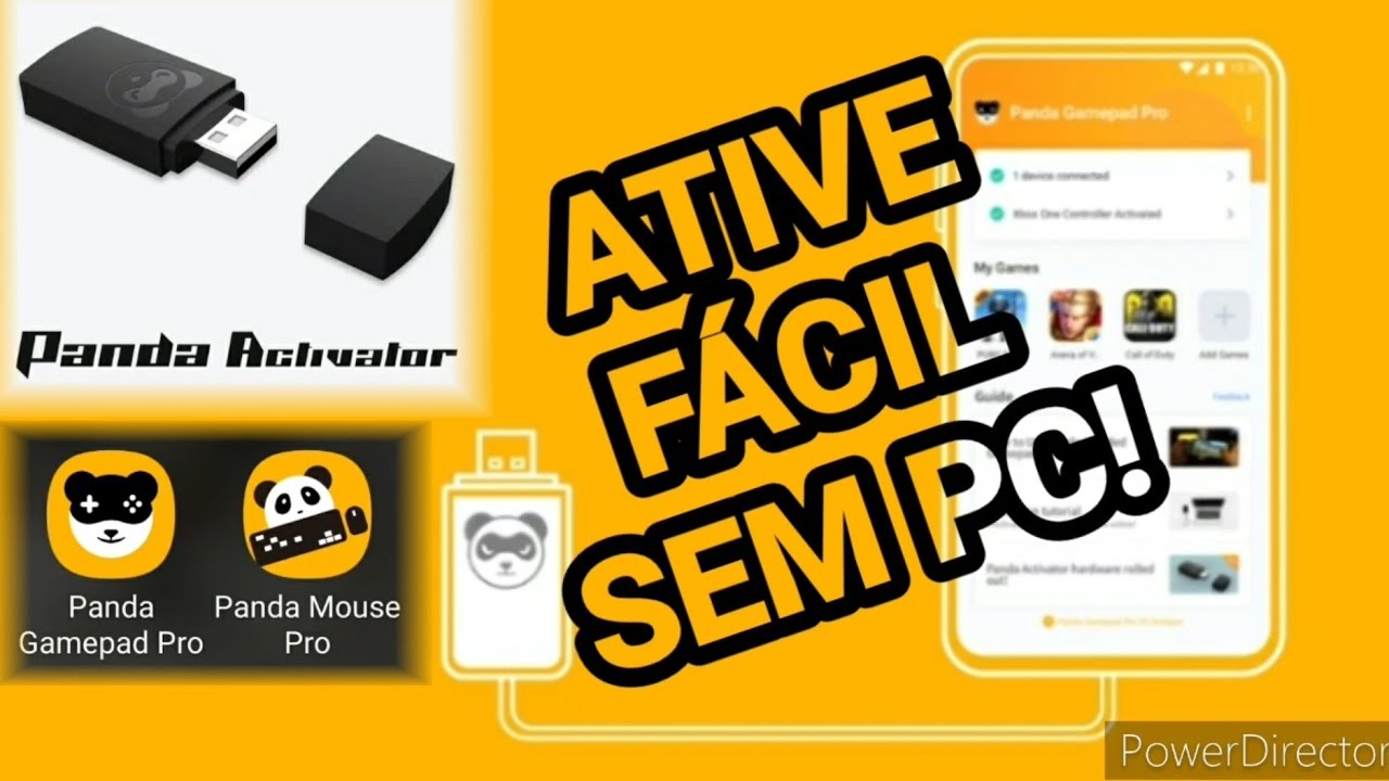 Como ativar Panda Gamepad Pro e Panda Mouse com pendrive