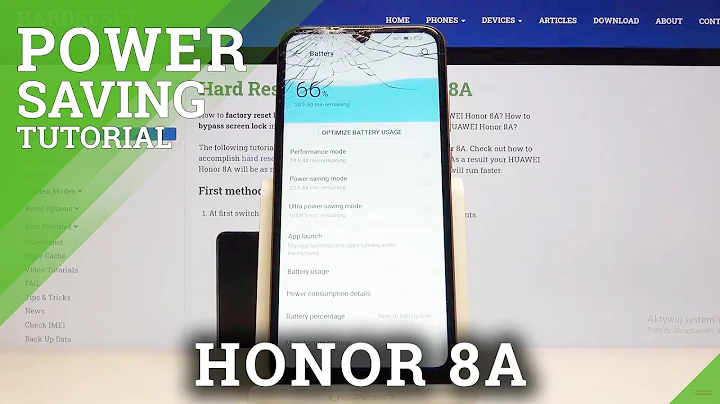 How to Enter Power Saving Mode in Honor 8A – Find Battery Saver