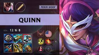 (Pekin Woof) Quinn Mid vs Yone - NA Grandmaster Patch 26.14