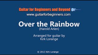 Over the Rainbow - Fingerstyle Guitar chords sheet