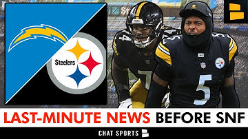 LAST-MINUTE Steelers News Before Sunday Night Football vs. Chargers - 4 Storylines To Watch Today