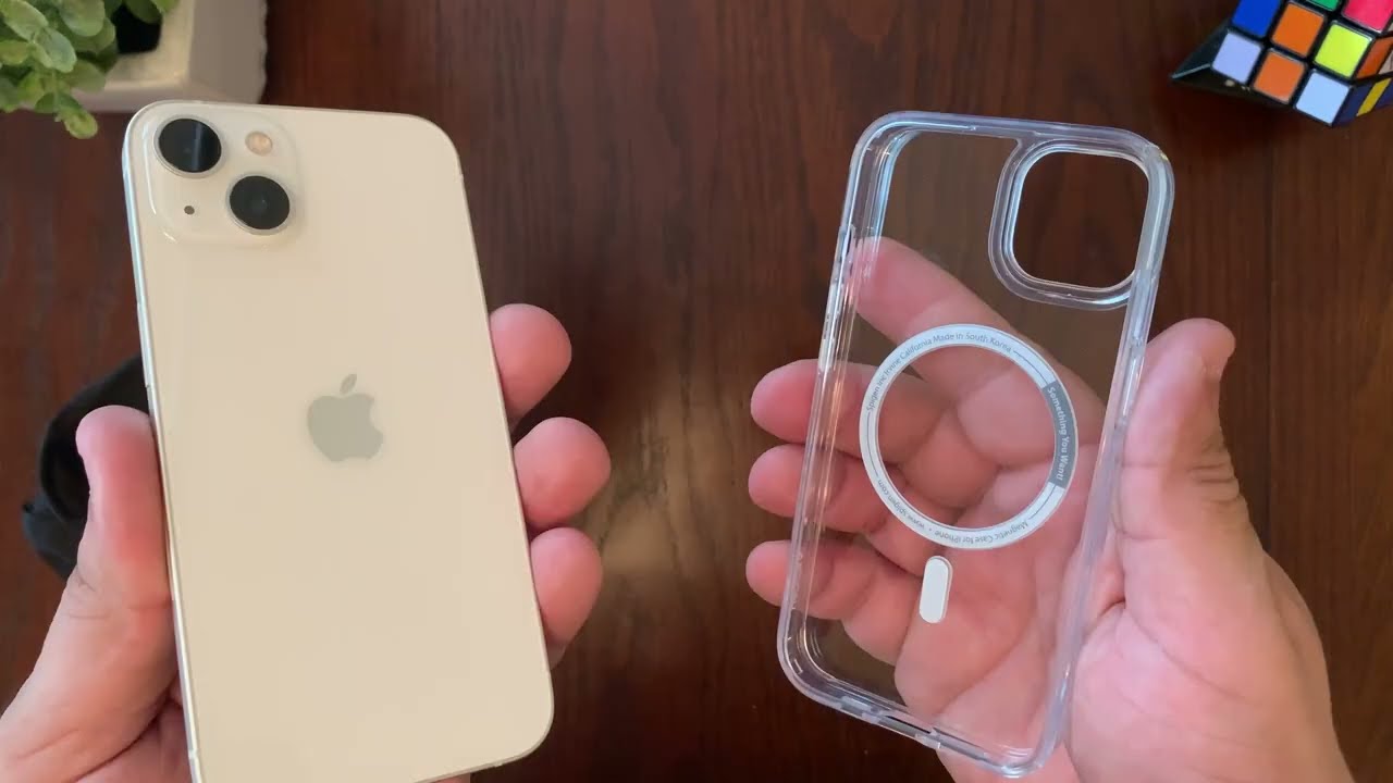 Best Clear MagSafe iPhone 13 Case on AMAZON - Spigen Ultra Hybrid Mag iPhone 13 MagSafe Case