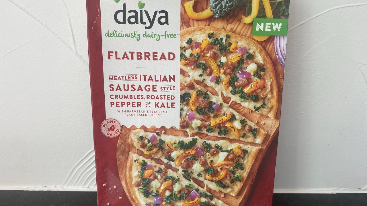 Vegan Food Taste TestNEW Daiya Flatbread Italian Sausage Style YouTube