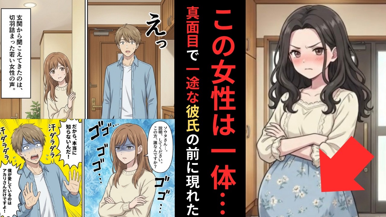 【漫画】「隠れてないで出てきなさい！」玄関を叩く””身重の女性””。鬼の形相で叫んでいたのは、まさかの「私の夫の名前」で…