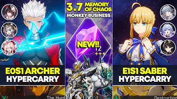 E0S1 Archer Hypercarry & E1S1 Saber Hypercarry | Memory of Chaos 12 | Honkai Star Rail 3.7