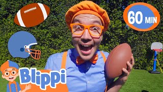 Blippi Learns to Play Football! | Sports for Kids | Educational Videos for Kids image