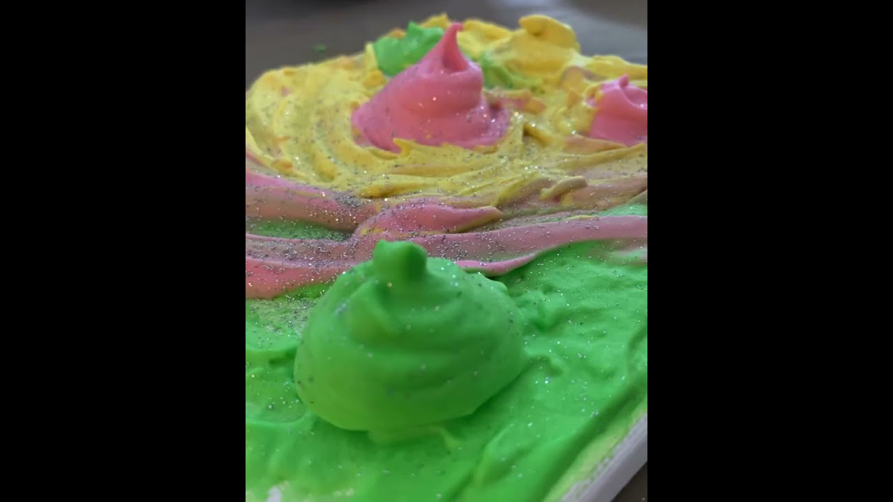 Faire de la peinture avec de la mousse à raser