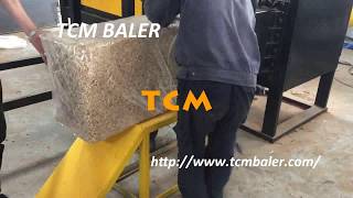 Hydraulic Corn Cob Package Baler Machine For Feeding
