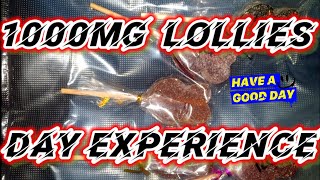 1000MG THC Lollies Day Experience (For PTSD) Review and overall
