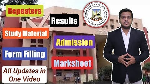 Mumbai University IDOL Updates | Results/Marksheet/Form Filling/Admission | Ashish Sir
