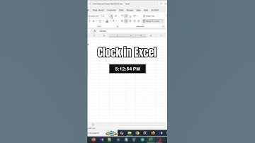 1 Minute Excel Trick! 🕒Digital Clock in Excel | How to make digital clock in Ms Excel video Tutorial
