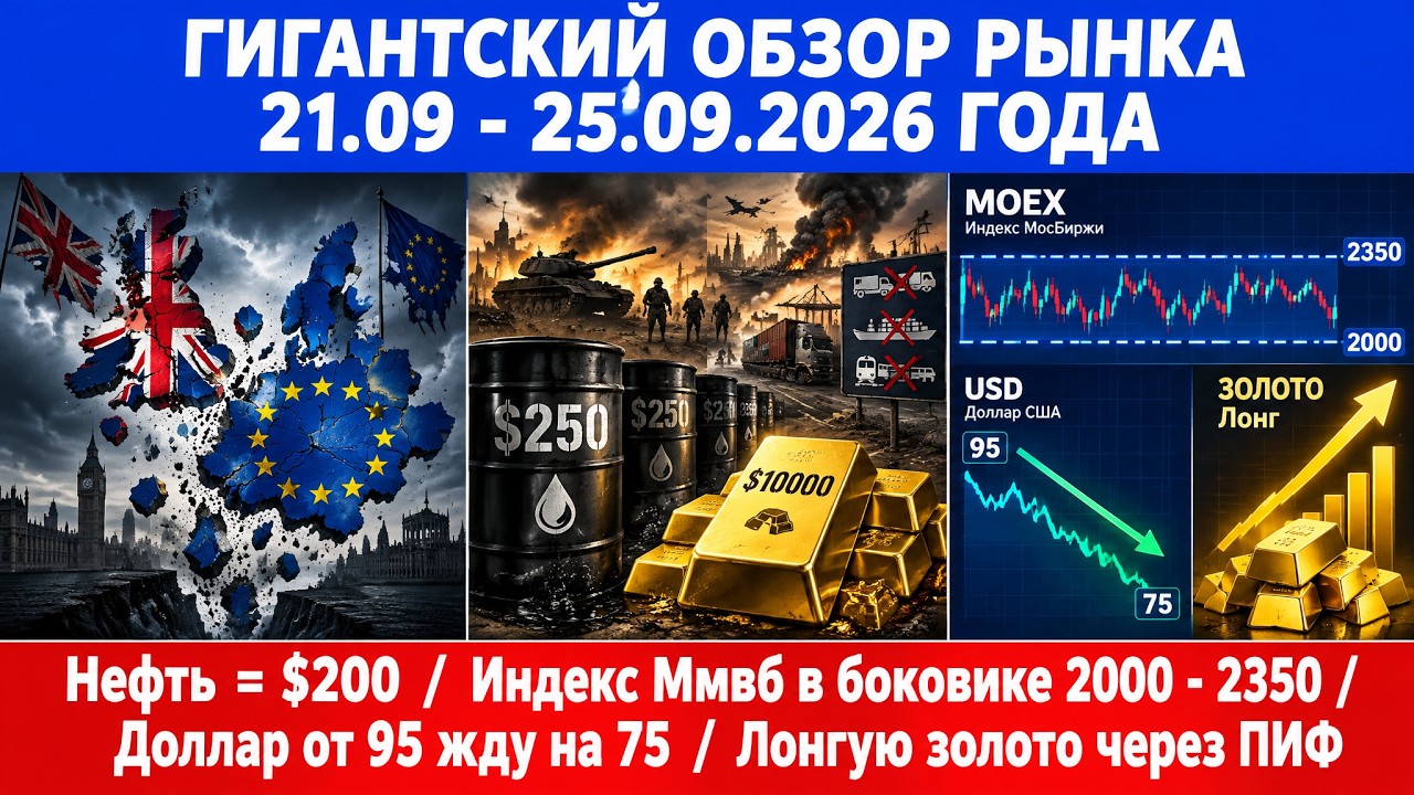 Massive Market Overview / Oil = $200 / IMOEX in a 2000 - 2350 Trading Range / Dollar 95 / Long Gold
