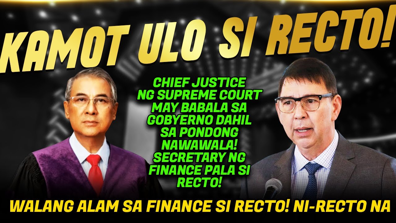 NAKUPO! BREAKING NEWS! CHIEF JUSTICE GESMUNDO SINAGOT SI RALPH RECTO ...