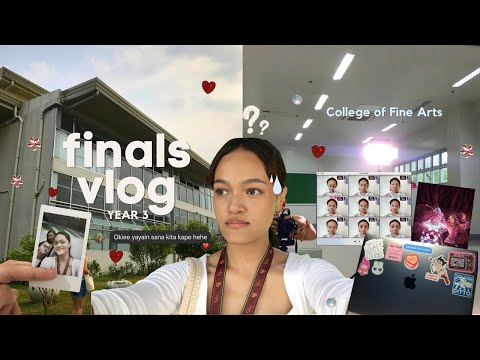 art school diaries:  📚💿 finals vlog & university life ⋆˙⟡♡ | UP Diliman
