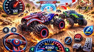 Crazy Monster Truck Desert Race Nitro Speed Battle – Android Gameplay screenshot 4