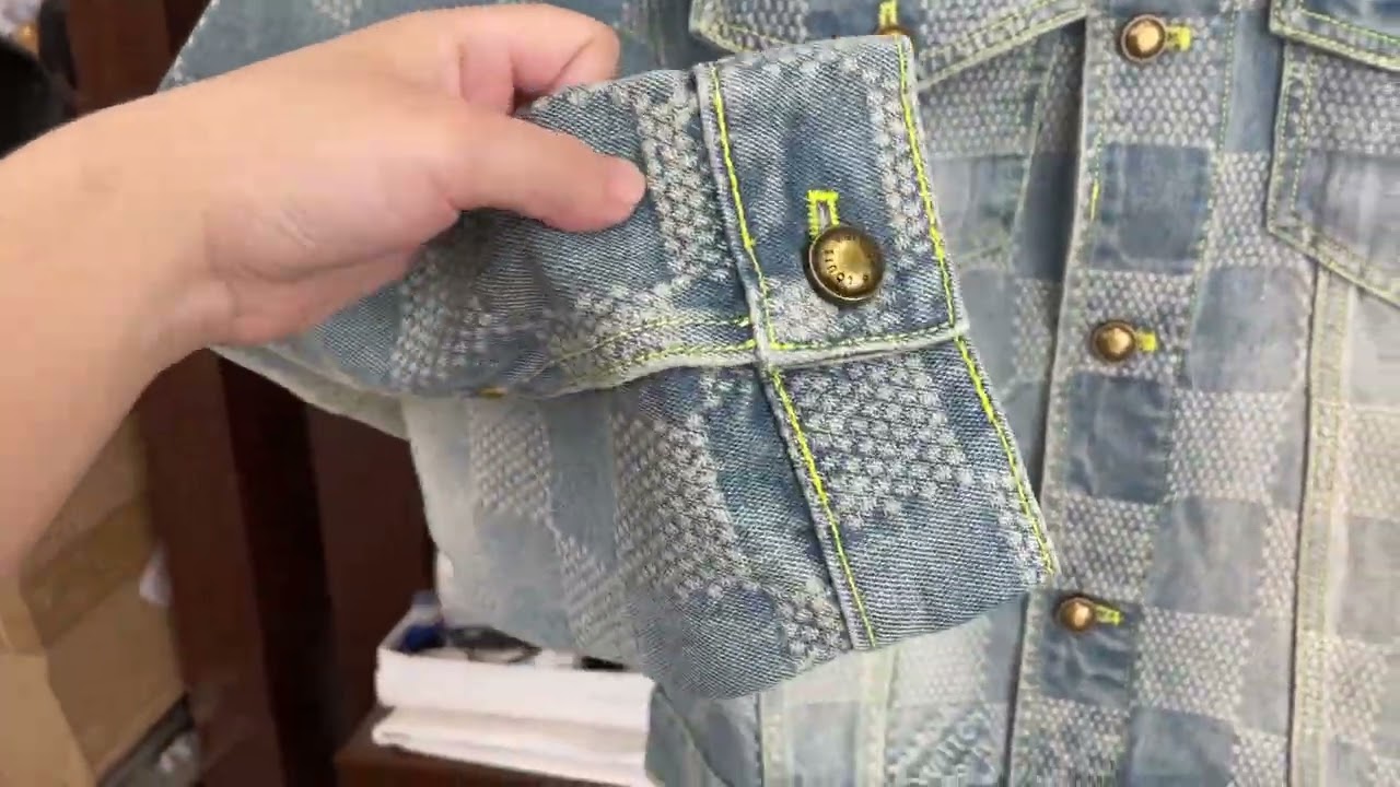 L-ouis Vuitton Damier Classic Denim Jacket
