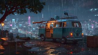 1990s Lofi City 🌧️ Steam Rising Between Two Quiet Nights ☕ Rainy Night Beats